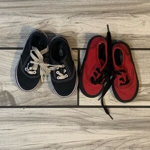 Kids Sneakers - Black and Red